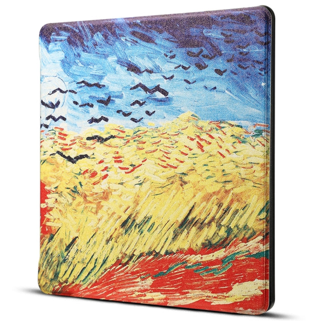Dibase for Amazon Kindle Oasis 2017 7 inch Print Horizontal Flip PU Leather Protective Case