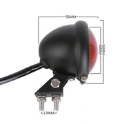 Speedpark 12V Motorcycle Modified Tail Light Brake Light for Harley(Black)