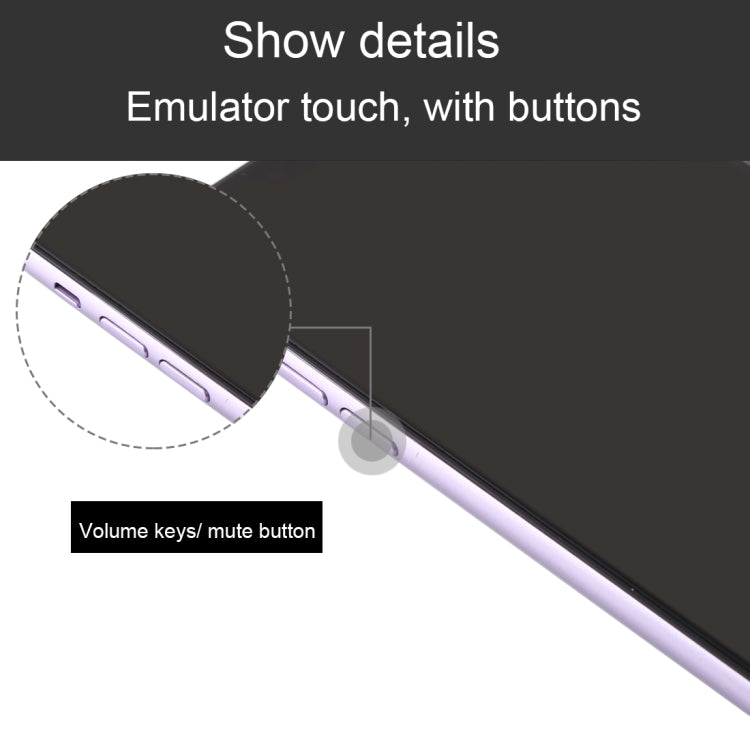 For iPhone 11 Black Screen Non-Working Fake Dummy Display Model (Purple)