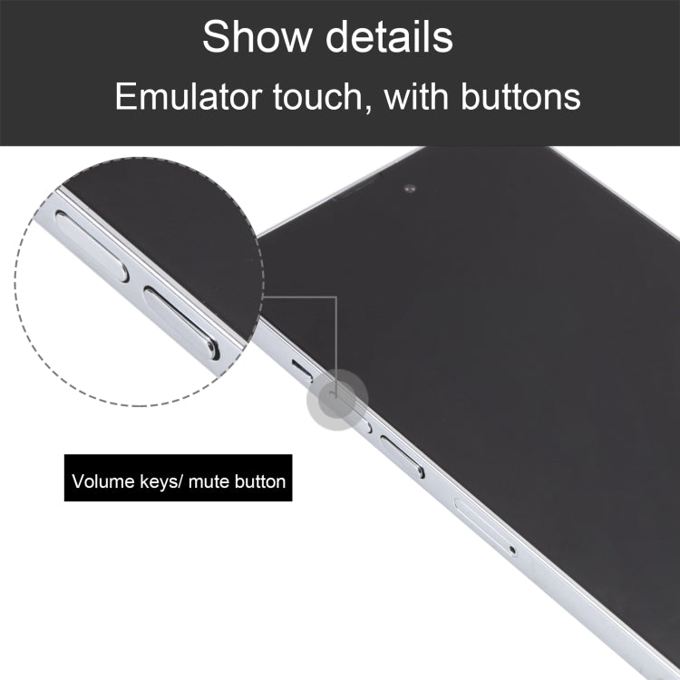 For iPhone 14 Pro Max Black Screen Non-Working Fake Dummy Display Model(Silver)