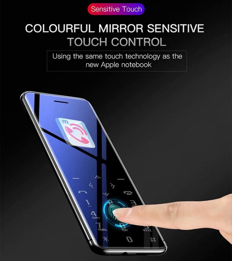SATREND S10 Card Mobile Phone, 2.4 inch Touch Screen, MTK6261D, Support Bluetooth, FM, GSM, Dual SIM(Black)