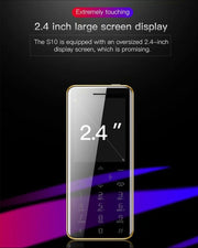 SATREND S10 Card Mobile Phone, 2.4 inch Touch Screen, MTK6261D, Support Bluetooth, FM, GSM, Dual SIM(Black)