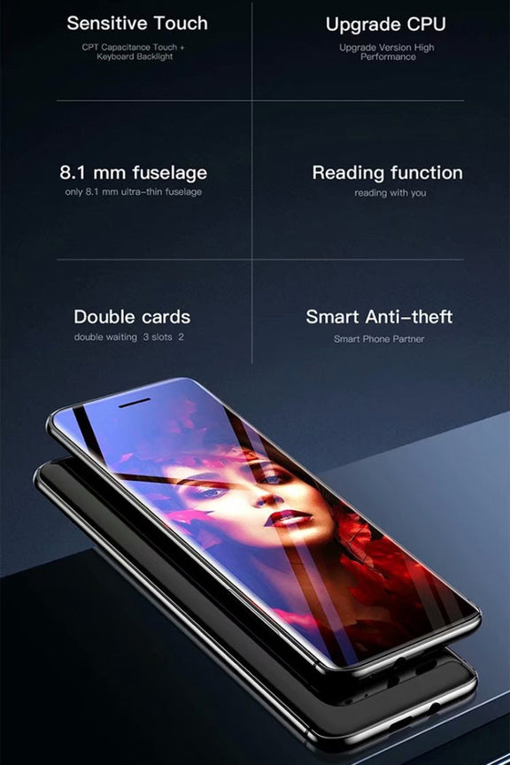 SATREND S10 Card Mobile Phone, 2.4 inch Touch Screen, MTK6261D, Support Bluetooth, FM, GSM, Dual SIM(Black)