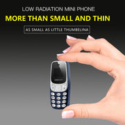 GTStar BM10 Mini Mobile Phone, Hands Free Bluetooth Dialer Headphone, MP3 Music, Dual SIM, Network: 2G(Red)