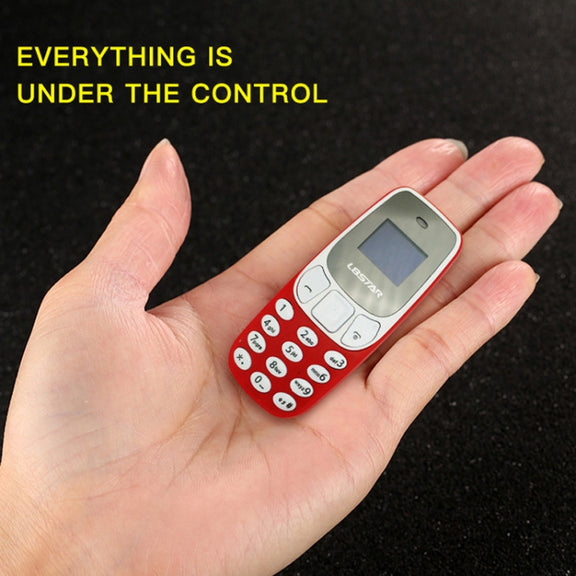 GTStar BM10 Mini Mobile Phone, Hands Free Bluetooth Dialer Headphone, MP3 Music, Dual SIM, Network: 2G(Red)