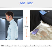 AIEK KK1 Mini Mobile Phone, English Keyboard, Hands Free Bluetooth Dialer Headphone, MTK6261DA, Anti-Lost, Single SIM, Network: 2G(Black)