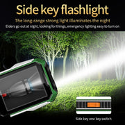 A6 Triple Proofing Elder Phone, Water-resistant Shockproof Dustproof, 6800mAh Battery, 2.4 inch, 21 Keys, Bluetooth, LED Flashlight, FM, SOS, Dual SIM, Network: 2G(Black)