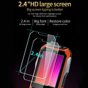 A6 4G Full Network Triple Proofing Elder Phone, Water-resistant Shockproof Dustproof, 6800mAh Battery, 2.4 inch, 21 Keys, LED Flashlight, FM, SOS, Dual SIM, Network: 4G(Black)