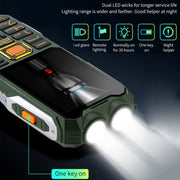 Mafam 4G Triple Proofing Elder Phone, Water-resistant Shockproof Dustproof, 16800mAh Battery, 2.4 inch, 21 Keys, Bluetooth, LED Flashlight, FM, SOS, Dual SIM, Network: 2G (Green)