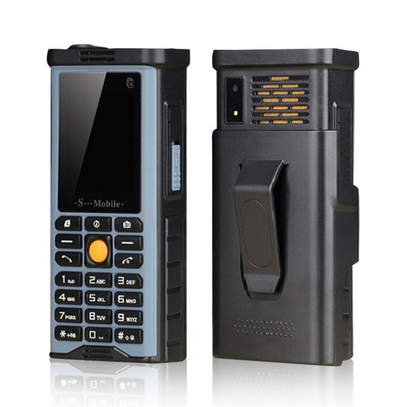 S-G8800 Triple Proofing Elder Phone, Water-resistant Shockproof Dustproof, 2400mAh Battery, 2.2 inch, 21 Keys, LED Flashlight, FM, Quad SIM, with Antenna(Light Blue)
