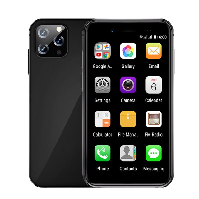 SOYES i14 Mini Smart Card Phone, 2GB+32GB, 3.0 inch Android 8.1 MTK6580 Quad Core 1.3GHz, Network: 3G, Dual SIM, Global Version with Google Play(Black)