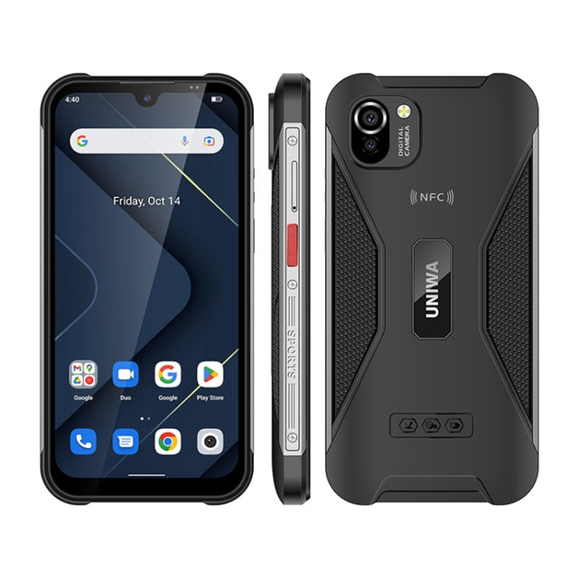 UNIWA W555 Rugged Phone, 3GB+32GB, Dual Rear Cameras, IP68 Water-resistant Dustproof Shockproof, 5.71 inch Android 12.0 MTK6761 Quad Core up to 2.0GHz, Network: 4G, NFC, OTG, Global Version (Black)