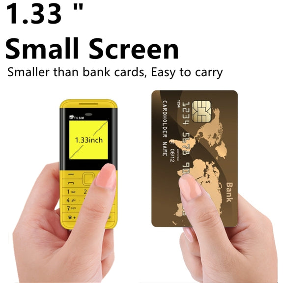 SERVO BM5310 Mini Mobile Phone, Russian Key, 1.33 inch, MTK6261D, 21 Keys, Support Bluetooth, FM, Magic Sound, Auto Call Record, GSM, Triple SIM (White)