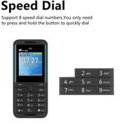 SERVO BM5310 Mini Mobile Phone, Russian Key, 1.33 inch, MTK6261D, 21 Keys, Support Bluetooth, FM, Magic Sound, Auto Call Record, GSM, Triple SIM (White)