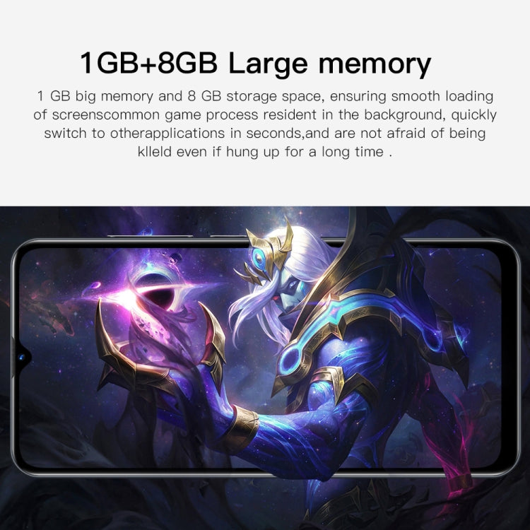 S22 Ultra 5G N10, 1GB+8GB, 6.3 inch Waterdrop Screen, Face Identification, Android 6.0 MTK6582 Quad Core, Network: 3G(Blue)