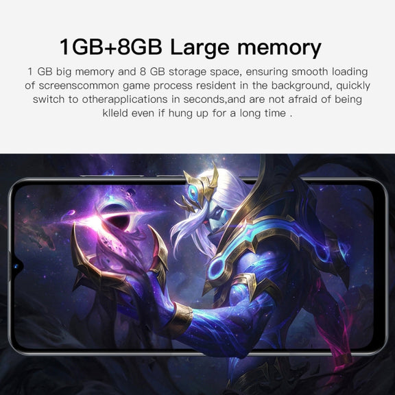S22 Ultra 5G N10, 1GB+8GB, 6.3 inch Waterdrop Screen, Face Identification, Android 6.0 MTK6582 Quad Core, Network: 3G(Blue)