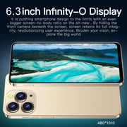 i14 Pro Max N85, 1GB+16GB, 6.3 inch Screen, Face Identification, Android 6.0 Spreadtrum 7731G Quad Core, Network: 3G, Dual SIM(Green)