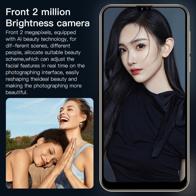 i14 Pro Max N85, 1GB+16GB, 6.3 inch Screen, Face Identification, Android 6.0 Spreadtrum 7731G Quad Core, Network: 3G, Dual SIM(Green)