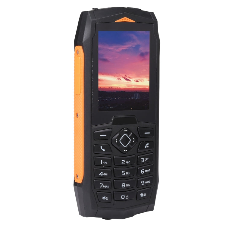 Rugtel R1C Rugged Phone, IP68 Water-resistant Dustproof Shockproof, 2.4 inch, MTK6261D, 2000mAh Battery, SOS, FM, Dual SIM(Orange)