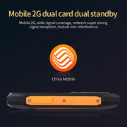 Rugtel R1C Rugged Phone, IP68 Water-resistant Dustproof Shockproof, 2.4 inch, MTK6261D, 2000mAh Battery, SOS, FM, Dual SIM(Orange)
