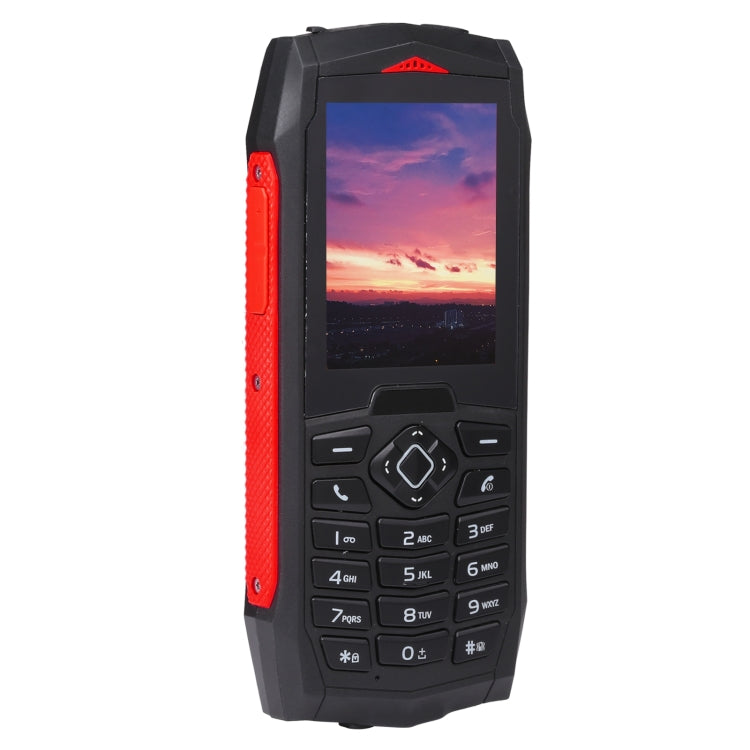 Rugtel R1C Rugged Phone, IP68 Water-resistant Dustproof Shockproof, 2.4 inch, MTK6261D, 2000mAh Battery, SOS, FM, Dual SIM(Red)