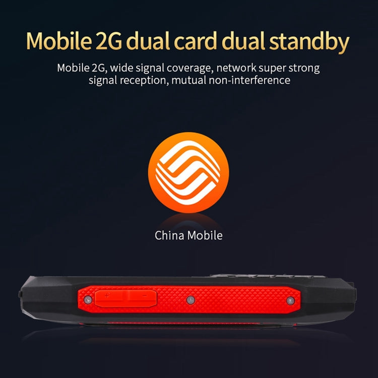 Rugtel R1C Rugged Phone, IP68 Water-resistant Dustproof Shockproof, 2.4 inch, MTK6261D, 2000mAh Battery, SOS, FM, Dual SIM(Red)