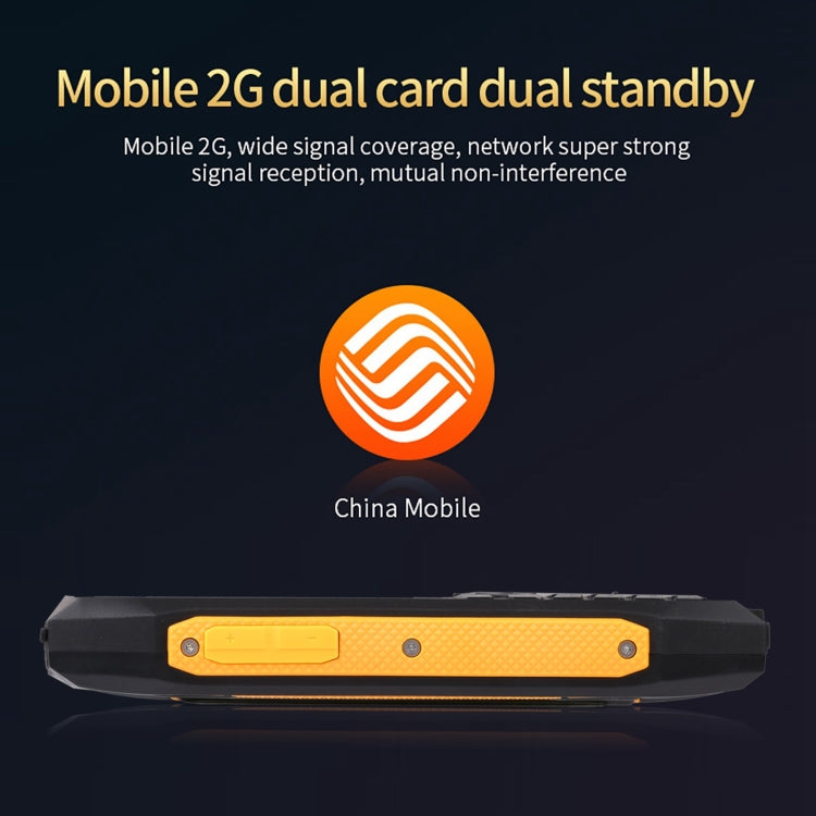 Rugtel R1C Rugged Phone, IP68 Water-resistant Dustproof Shockproof, 2.4 inch, MTK6261D, 2000mAh Battery, SOS, FM, Dual SIM(Yellow)