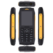 Rugtel R1C Rugged Phone, IP68 Water-resistant Dustproof Shockproof, 2.4 inch, MTK6261D, 2000mAh Battery, SOS, FM, Dual SIM(Yellow)