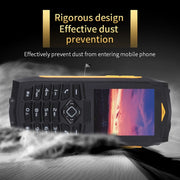 Rugtel R1C Rugged Phone, IP68 Water-resistant Dustproof Shockproof, 2.4 inch, MTK6261D, 2000mAh Battery, SOS, FM, Dual SIM(Yellow)