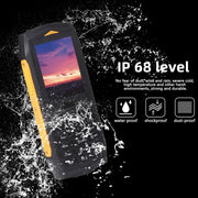 Rugtel R1C Rugged Phone, IP68 Water-resistant Dustproof Shockproof, 2.4 inch, MTK6261D, 2000mAh Battery, SOS, FM, Dual SIM(Yellow)