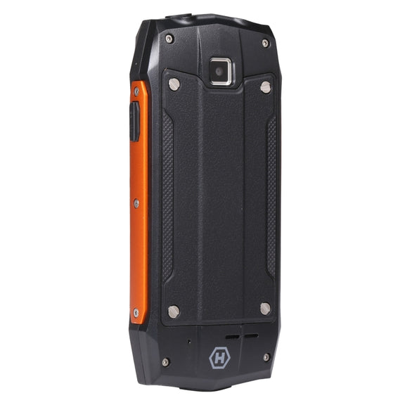 Rugtel R1D Rugged Phone, IP68 Water-resistant Dustproof Shockproof, 2.4 inch, MTK6261D, 2000mAh Battery, Loud Box Speaker, FM, Network: 2G, Dual SIM(Orange)