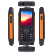 Rugtel R1D Rugged Phone, IP68 Water-resistant Dustproof Shockproof, 2.4 inch, MTK6261D, 2000mAh Battery, Loud Box Speaker, FM, Network: 2G, Dual SIM(Orange)