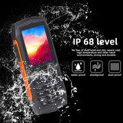 Rugtel R1D Rugged Phone, IP68 Water-resistant Dustproof Shockproof, 2.4 inch, MTK6261D, 2000mAh Battery, Loud Box Speaker, FM, Network: 2G, Dual SIM(Orange)