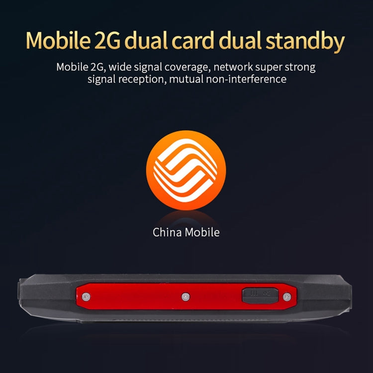 Rugtel R1D Rugged Phone, IP68 Water-resistant Dustproof Shockproof, 2.4 inch, MTK6261D, 2000mAh Battery, Loud Box Speaker, FM, Network: 2G, Dual SIM (Red)