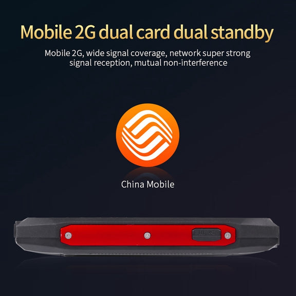 Rugtel R1D Rugged Phone, IP68 Water-resistant Dustproof Shockproof, 2.4 inch, MTK6261D, 2000mAh Battery, Loud Box Speaker, FM, Network: 2G, Dual SIM (Red)