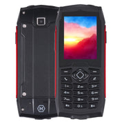 Rugtel R1D Rugged Phone, IP68 Water-resistant Dustproof Shockproof, 2.4 inch, MTK6261D, 2000mAh Battery, Loud Box Speaker, FM, Network: 2G, Dual SIM (Red)