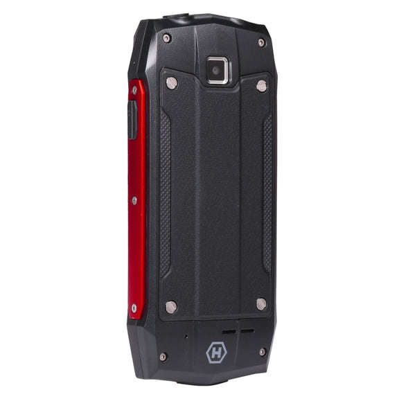 Rugtel R1D Rugged Phone, IP68 Water-resistant Dustproof Shockproof, 2.4 inch, MTK6261D, 2000mAh Battery, Loud Box Speaker, FM, Network: 2G, Dual SIM (Red)