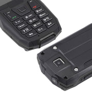 Rugtel R2C Rugged Phone, IP68 Water-resistant Dustproof Shockproof, 2.4 inch, MTK6261D, 2500mAh Battery, SOS, FM, Dual SIM(Black)