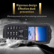 Rugtel R2C Rugged Phone, IP68 Water-resistant Dustproof Shockproof, 2.4 inch, MTK6261D, 2500mAh Battery, SOS, FM, Dual SIM(Black)
