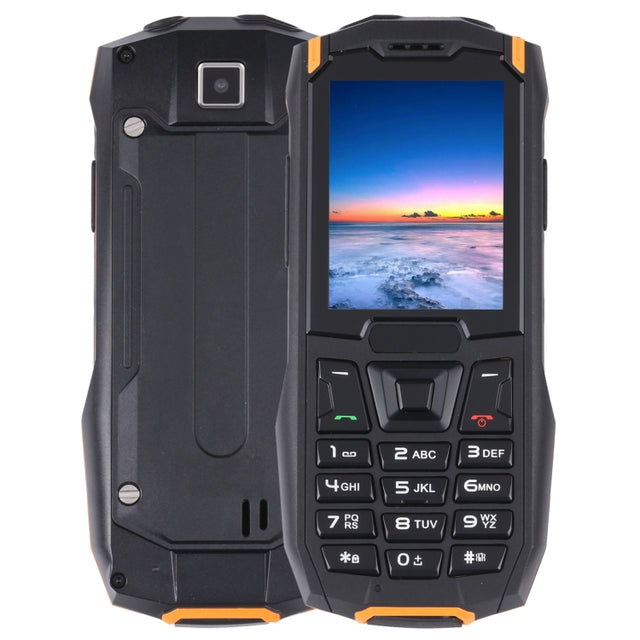Rugtel R2C Rugged Phone, IP68 Water-resistant Dustproof Shockproof, 2.4 inch, MTK6261D, 2500mAh Battery, SOS, FM, Dual SIM (Orange)