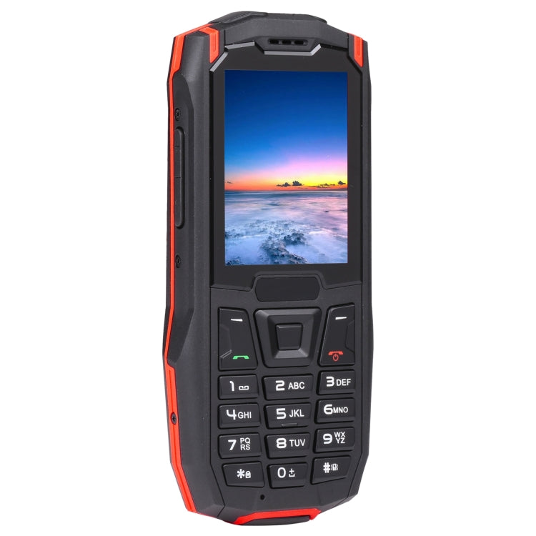 Rugtel R2C Rugged Phone, IP68 Water-resistant Dustproof Shockproof, 2.4 inch, MTK6261D, 2500mAh Battery, SOS, FM, Dual SIM(Red)