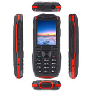Rugtel R2C Rugged Phone, IP68 Water-resistant Dustproof Shockproof, 2.4 inch, MTK6261D, 2500mAh Battery, SOS, FM, Dual SIM(Red)