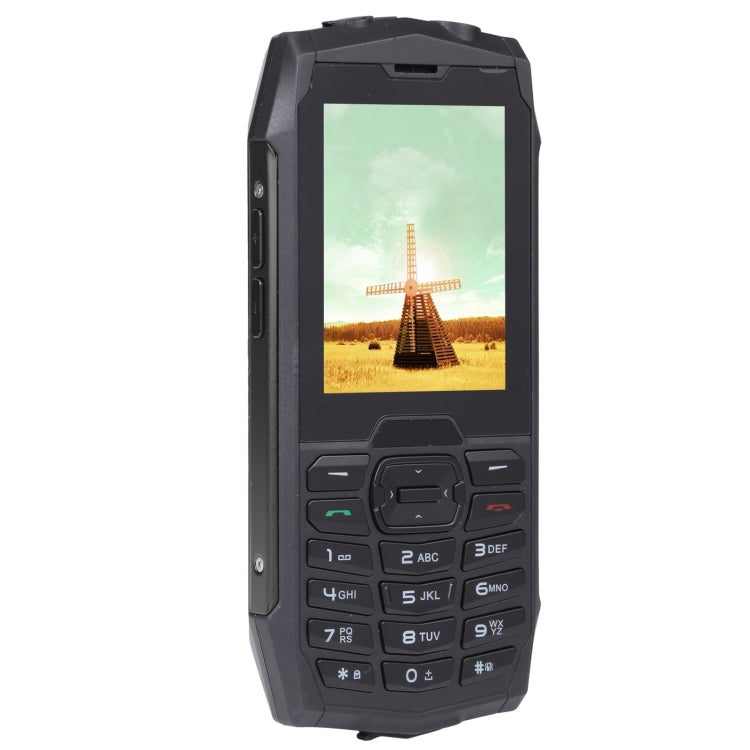 Rugtel R3C Rugged Phone, IP68 Water-resistant Dustproof Shockproof, 2.8 inch, MTK6261D, 2000mAh Battery, SOS, FM, Dual SIM(Black)
