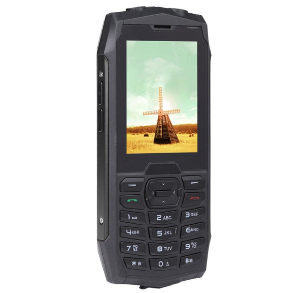 Rugtel R3C Rugged Phone, IP68 Water-resistant Dustproof Shockproof, 2.8 inch, MTK6261D, 2000mAh Battery, SOS, FM, Dual SIM(Black)