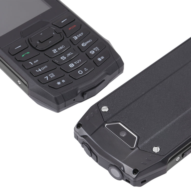 Rugtel R3C Rugged Phone, IP68 Water-resistant Dustproof Shockproof, 2.8 inch, MTK6261D, 2000mAh Battery, SOS, FM, Dual SIM(Black)