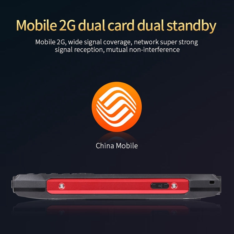 Rugtel R3C Rugged Phone, IP68 Water-resistant Dustproof Shockproof, 2.8 inch, MTK6261D, 2000mAh Battery, SOS, FM, Dual SIM(Red)