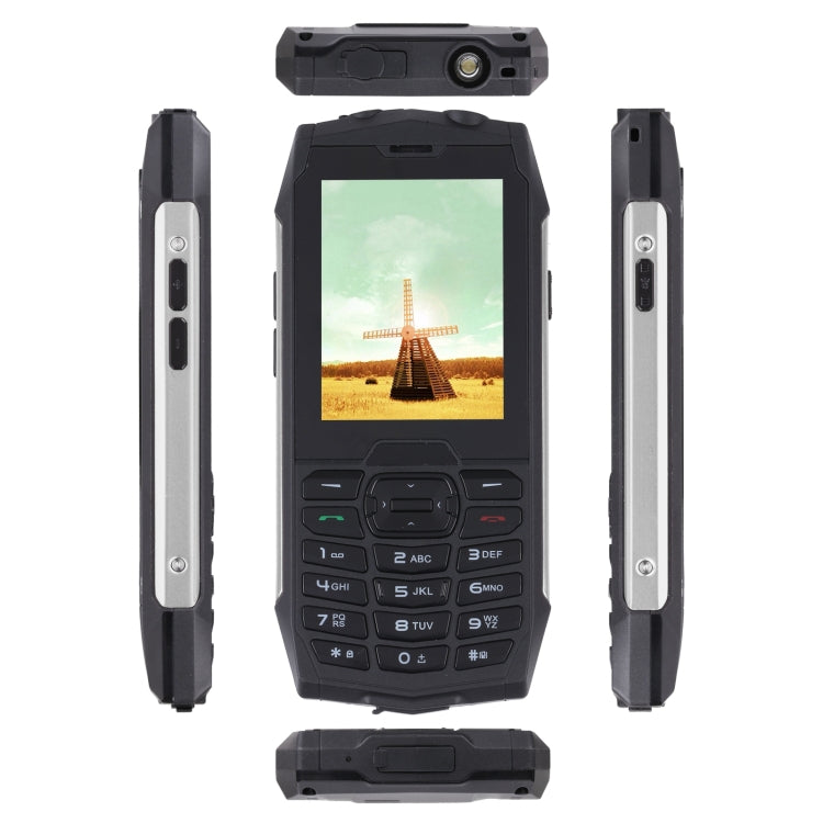 Rugtel R3C Rugged Phone, IP68 Water-resistant Dustproof Shockproof, 2.8 inch, MTK6261D, 2000mAh Battery, SOS, FM, Dual SIM(Silver)
