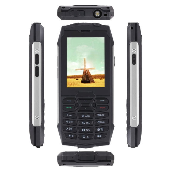 Rugtel R3C Rugged Phone, IP68 Water-resistant Dustproof Shockproof, 2.8 inch, MTK6261D, 2000mAh Battery, SOS, FM, Dual SIM(Silver)