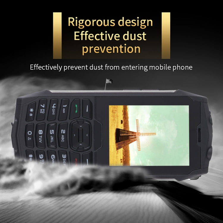 Rugtel R3C Rugged Phone, IP68 Water-resistant Dustproof Shockproof, 2.8 inch, MTK6261D, 2000mAh Battery, SOS, FM, Dual SIM(Silver)