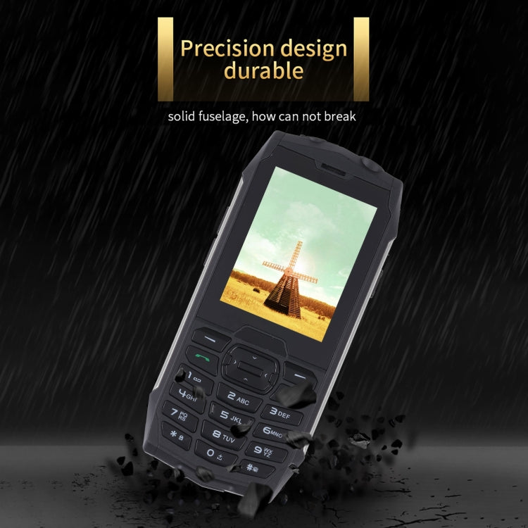 Rugtel R3C Rugged Phone, IP68 Water-resistant Dustproof Shockproof, 2.8 inch, MTK6261D, 2000mAh Battery, SOS, FM, Dual SIM(Silver)